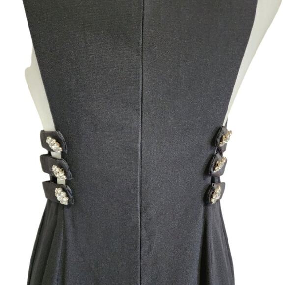 JESSICA McClintock Vintage Black Cocktail Dress Size‎ 10 - Picture 4 of 10
